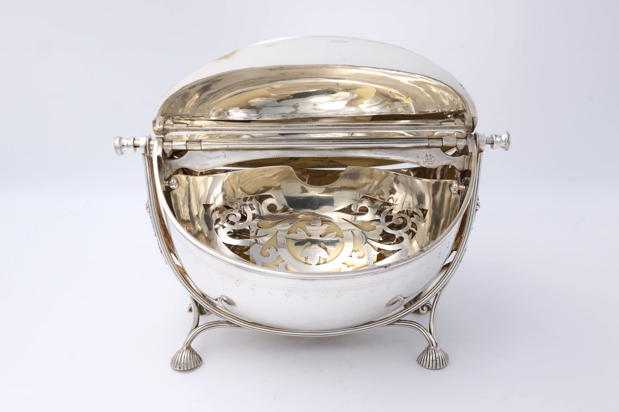 Biscottiera Antica in argento sheffield scatola silver plate porta biscotti  – La Primula Rossa Antiquariato